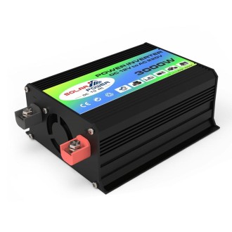 Tang I Generation 12V to 220V 3000W Intelligent Car Power Inverter with Dual USB(Black)