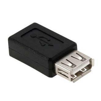 USB 2.0 AF to Mini 5 Pin USB Female Adapter(Black)