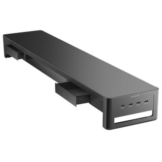 Vaydeer Multifunctional Desktop Widening Monitor Rack, Spec: Drawer Type（USB 3.0+3xUSB 2.0）