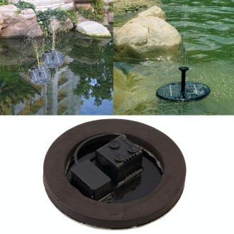 Solar Powered Water Pump Garden Fountain Floating Panel Watering Pond Kit for Waterfalls Water Display Park Pool Decoration Foun