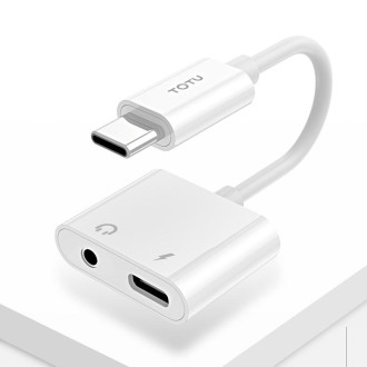 TOTUDESIGN Glory Series EAUA-014 USB-C / Type-C to USB-C / Type-C + 3.5mm Jack Charge Audio Adapter Cable, Support PD Fast Charg