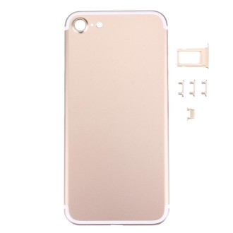 5 in 1 for iPhone 7 (Back Cover + Card Tray + Volume Control Key + Power Button + Mute Switch Vibrator Key) Full Assembly Housin