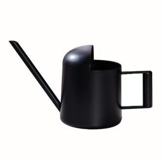 300ML Stainless Steel Watering Can with Long Spout(Black)