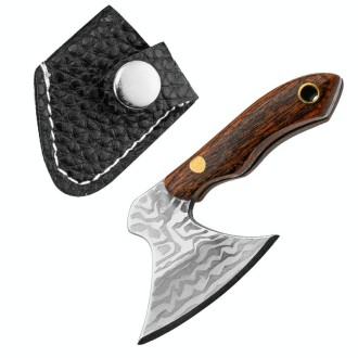 Mini Knife Keychain Portable Removal Express Pendant Accessory With Holster, Model: Axe Laser Pattern