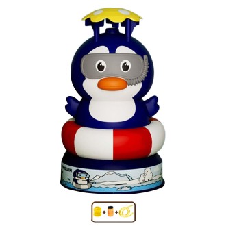 Animal Rotating Sprinkler Flying Children Water Toys, Style: Penguin+ 2 Joints + 5m Tube