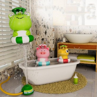 Animal Rotating Sprinkler Flying Children Water Toys, Style: Duck + 2 Joints + 3m Tube