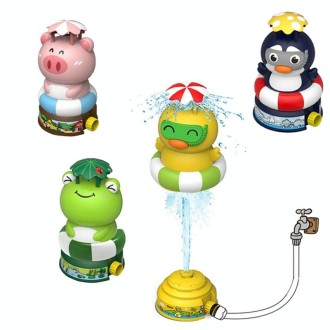 Animal Rotating Sprinkler Flying Children Water Toys, Style: Pig + 2 Joints + 3m Tube