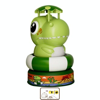 Outdoor Beach Dinosaur Sprinkler Drama Water Toys, Style: Green + 1 Plug