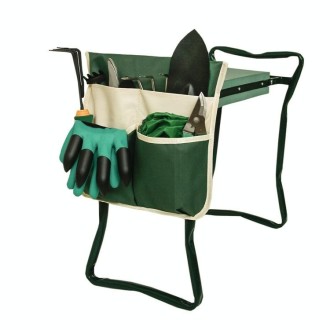 MTP-635 Gardening Bench Cart Tool Storage Bag(Green Beige Stitching)