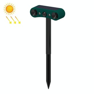 N911W Solar Powered Mouse Repeller Alarm Infrared Sensor Animal Repellent(Green)