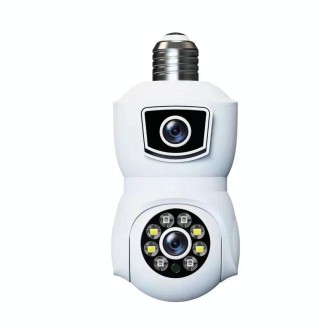 DP41 Bulb-type Dual-lens Motion Tracking Smart Camera Supports Voice Intercom(White)