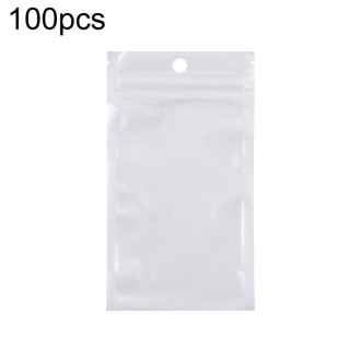 11 x 18cm 100pcs Pearlescent Film Packaging Ziplock Bag Translucent Plastic Self-Sealing Bags