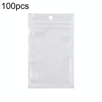 11 x 16cm 100pcs Pearlescent Film Packaging Ziplock Bag Translucent Plastic Self-Sealing Bags