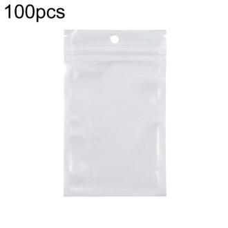 14 x 20cm 100pcs Pearlescent Film Packaging Ziplock Bag Translucent Plastic Self-Sealing Bags