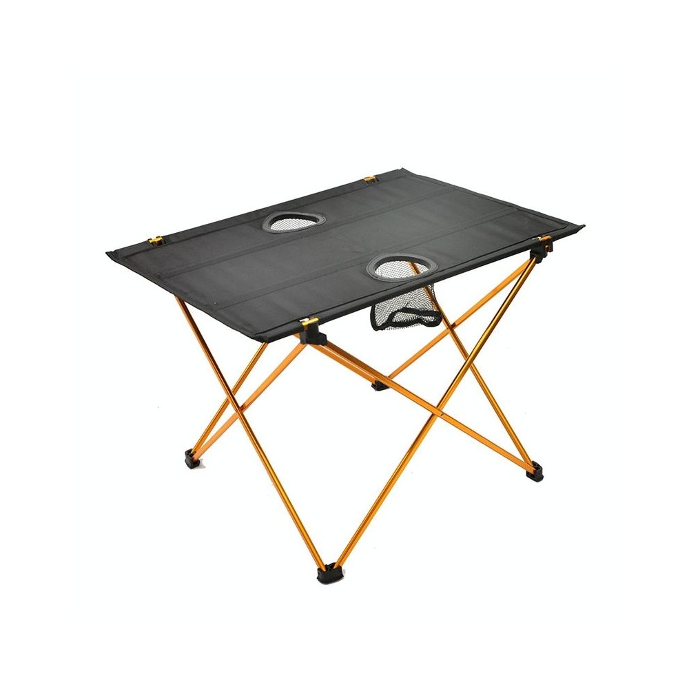 8249 Outdoor Ultra Light Aluminum Folding Table Small Portable Picnic Table(Orange)