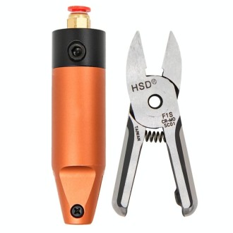 HSD HS-5M+F1S Cut Plastic Set 2 In 1 Pneumatic Snip Plier Cutting Metal Plastic Model Scissor Tool