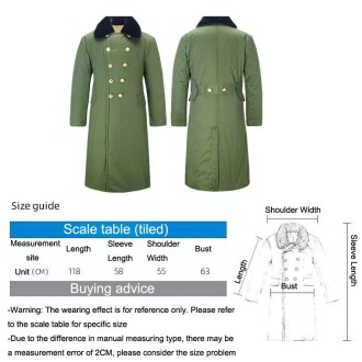 Long Civil Disaster Relief Cotton Coat Windproof Lengthened Cold-proof Fleece Thickened Cotton Coat, Color: Green (Demolished)