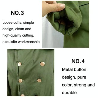 Long Civil Disaster Relief Cotton Coat Windproof Lengthened Cold-proof Fleece Thickened Cotton Coat, Color: Green (Demolished)