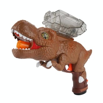 MoFun 612A Electric Dinosaur Toy Gun With Lights/Spray(Brown)