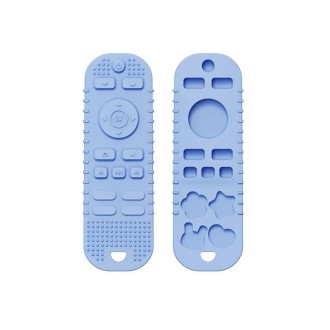 Infant Baby Silicone Remote Control  Shape Toy Teether Cute Chew Toy, Color: Monochrome Blue