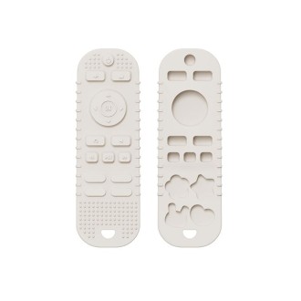 Infant Baby Silicone Remote Control  Shape Toy Teether Cute Chew Toy, Color: Monochrome Beige