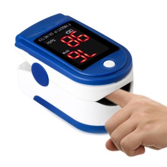 Precision Finger Pulse Oximeter Blood Oxygen Monitor(Blue)