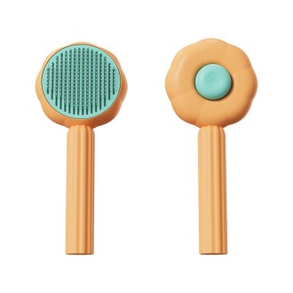 Sunflower Pet Comb Cats Hair Removal Massage Needle Brush(Orange)