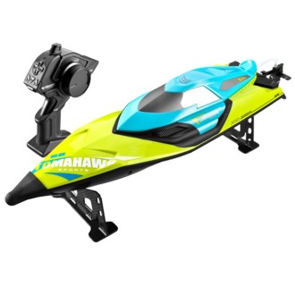 S2 Waterproof High Speed RC Speedboat Toy Boat(Green)