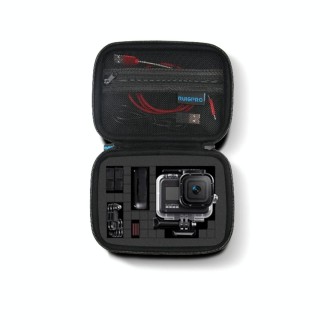 For GoPro HERO8 / 7 / 6 RUIGPRO Shockproof Waterproof Portable Case Box Size : 17.3cm x 12.3cm x 6.5cm(Black)