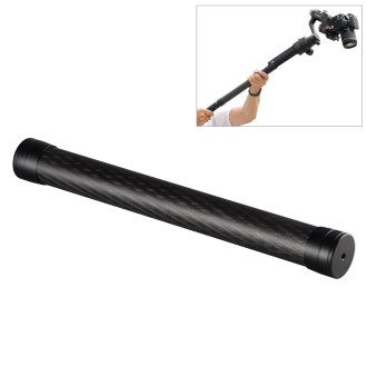 PULUZ Carbon Fiber Extension Monopod Pole Rod Extendable Stick for DJI / MOZA / Feiyu V2 / Zhiyun G5 / SPG Gimbal, Length: 35cm(