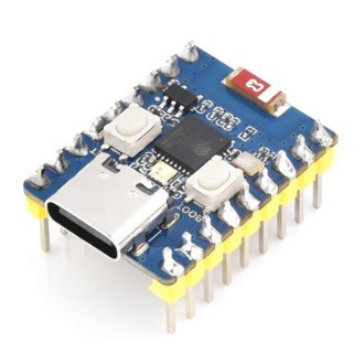 Waveshare 2.4GHz ESP32-C3 Mini Development Board, Based ESP32-C3FN4 Single-core Processor with Header