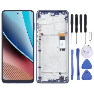 For Motorola Moto G Stylus 2023 4G OEM LCD Screen Digitizer Full Assembly with Frame (Blue)