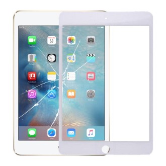 Front Screen Outer Glass Lens for iPad Mini 4 A1538 A1550 (White)