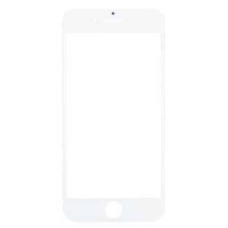 Front Screen Outer Glass Lens with Front LCD Screen Bezel Frame for iPhone 7 (White)