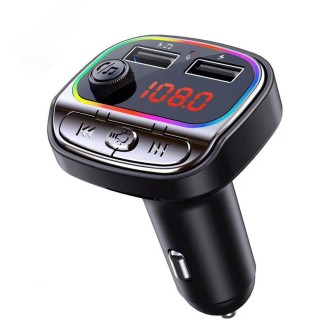 C21 USB Car Bluetooth MP3 Music Player With Colorful Lights