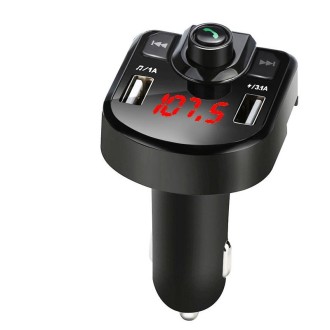 M9 Car Bluetooth MP3 Dual USB Car Charger(Black)