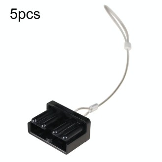 5pcs Anderson Plug Wire Rope Dust Cover Power Connector Insert, Color: 120A Black