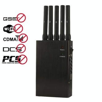 JAX-121A-5 Portable 3G / 4G / CDMA / GSM / DCS / PCS / WIFI / GPS Mobile Phone Signal Protector, Coverage: 20m(Black)