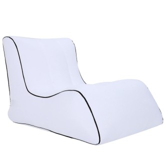 BB1803 Foldable Portable Inflatable Sofa Single Outdoor Inflatable Seat, Size: 70 x 60 x 55cm(White)