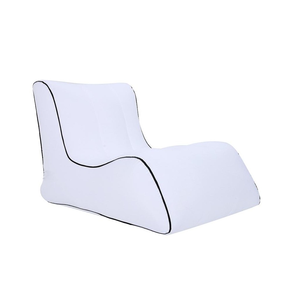 BB1803 Foldable Portable Inflatable Sofa Single Outdoor Inflatable Seat, Size: 70 x 60 x 55cm(White)