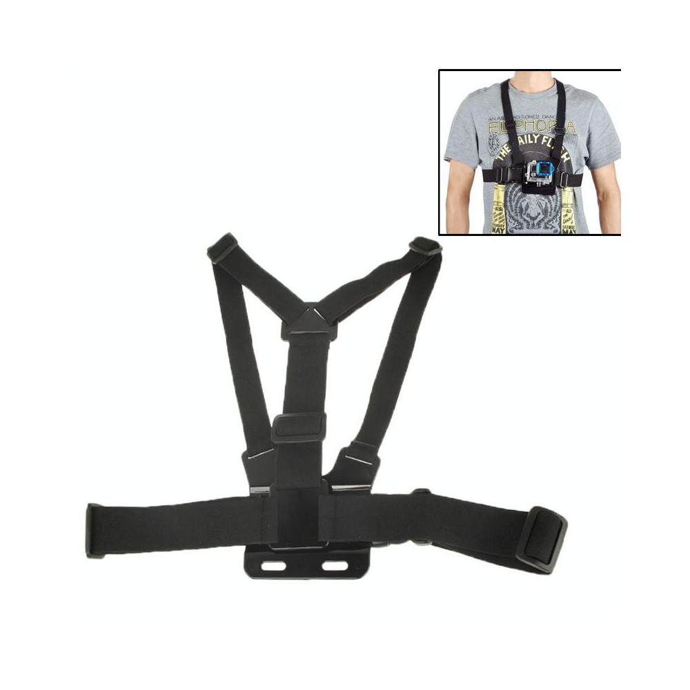 Extreme Sport Front Chest Elastic Belt Shoulder Strap Mount Holder forGoPro HERO10 Black / HERO9 Black / HERO8 Black / HERO7 /6 