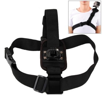 360 Degree Rotary Special Sports Single Shoulder DV Chest Belt for GoPro Hero11 Black / HERO10 Black / HERO9 Black / HERO8 Black