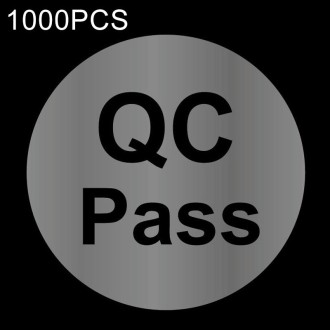 1000 PCS Round Shape QC Pass Sticker QC Pass Label(Transparent)