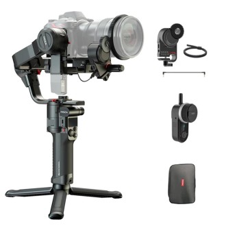 MOZA AirCross 3 Professional 3 Axis Handheld Anti-shake Gimbal Stabilizer for DSLR Camera, Load: 3.2kg, with Handbag (Black)