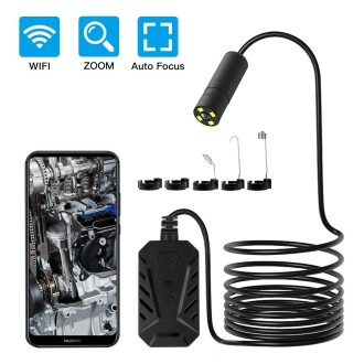 F230 IP68 Waterproof Autofocus WIFI Endoscope Inspection Camera, Length: 5m, Lens Diameter: 14mm