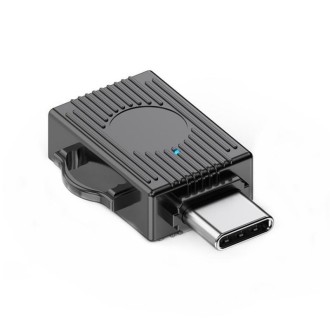 JS-103 USB to Type-C 3.0 Converter High Speed U Disk OTG Adapter(Black)