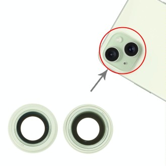 For iPhone 15 / 15 Plus 1set Camera Lens Cover (Green)