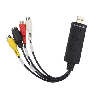 Portable USB 2.0 Video + Audio RCA Female to Female Connector for TV / DVD / VHS Support Vista 64 / win 7 / win 8 / win 10 / Mac