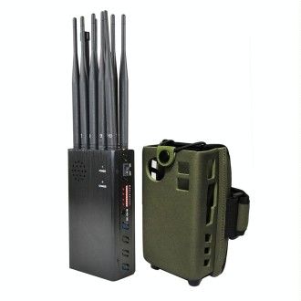 JAX-121A-10C 2G/3G/4G/WIFI/GPS/LOJACK Mobile Signal Jammer with Remote Control