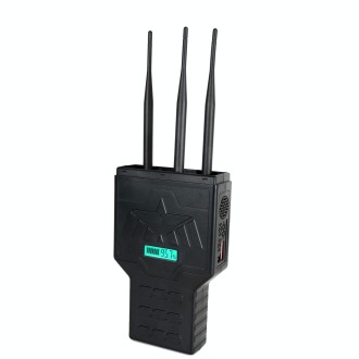 JAX-P3 2.4G+5.2G+5.8G 6W Handheld Wireless Internet Jammer(Black)